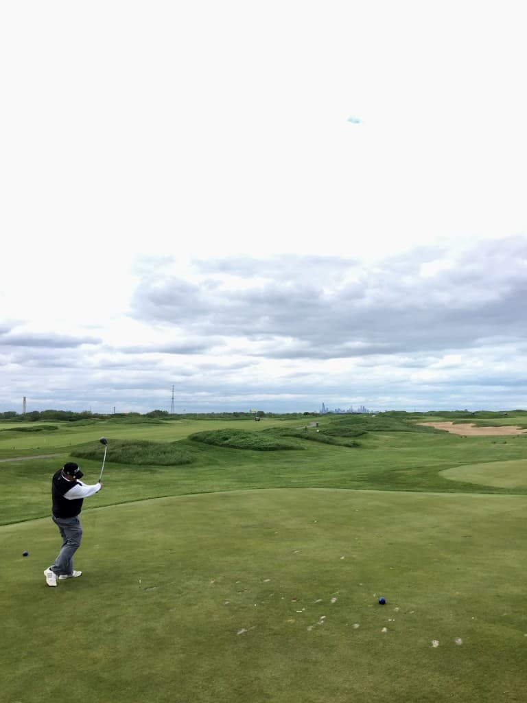 Golf course fairway in Central Illinois